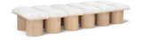 Pavilion Bench - Luxurious Channel-Tufted Seating with Art Deco Design for Entryway or Bedroom