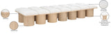 Pavilion Bench: Luxurious Channel-Tufted Seating with Art Deco Design for Your Stylish Home Décor