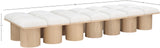Pavilion Bench: Luxurious Channel-Tufted Seating with Art Deco Design for Your Stylish Home Décor