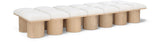 Pavilion Bench: Luxurious Channel-Tufted Seating with Art Deco Design for Your Stylish Home Décor