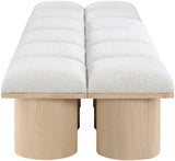 Pavilion Bench: Luxurious Channel-Tufted Seating with Art Deco Design for Your Stylish Home Décor