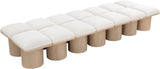 Pavilion Bench: Luxurious Channel-Tufted Seating with Art Deco Design for Your Stylish Home Décor