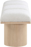 Pavilion Bench: Luxurious Channel-Tufted Seat with Art Deco Design for Stylish Home Seating Solutions