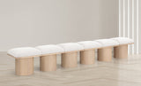 Pavilion Bench: Elegant Art Deco Design with Luxurious Channel-Tufted Cushion for Stylish Seating