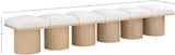 Pavilion Bench: Luxurious Boucle Fabric Seating with Art Deco Design for Stylish Home Decor