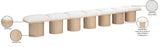 Pavilion Bench: Luxurious Channel-Tufted Seat with Oak Veneer, Perfect for Entryway or Bedroom Style