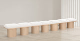 Pavilion Bench: Luxurious Channel-Tufted Seat with Oak Veneer, Perfect for Entryway or Bedroom Style