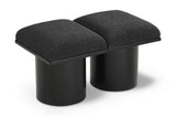 Pavilion Elegant Boucle Fabric Bench with Art Deco Style, Luxurious Cushion, and Versatile Design