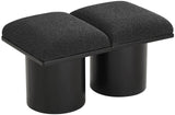 Pavilion Elegant Boucle Fabric Bench with Art Deco Style, Luxurious Cushion, and Versatile Design