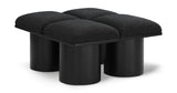 Pavilion Elegant Boucle Fabric Bench – Luxurious Seating with Art Deco Flair for Any Room Decor