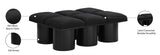 Pavilion Stylish Boucle Fabric Bench with Art Deco Design, Luxurious Cushion, and Versatile Seating