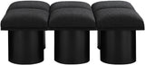 Pavilion Stylish Boucle Fabric Bench with Art Deco Design, Luxurious Cushion, and Versatile Seating