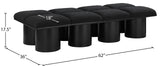 Pavilion Elegant Boucle Fabric Bench - Stylish Art Deco Seating for Entryway, Bedroom & Beyond