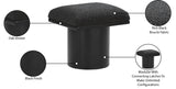Pavilion Stool - Stylish Art Deco Boucle Fabric Bench with Luxurious Cushion for Any Space