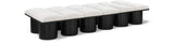 Pavilion Stylish Boucle Fabric Bench - Art Deco Design, Luxurious Cushioning & Versatile Seating Solution
