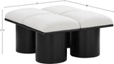 Pavilion Elegant Boucle Fabric Bench – Luxurious Seating with Art Deco Flair for Any Room Decor