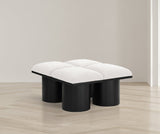 Pavilion Elegant Boucle Fabric Bench – Luxurious Seating with Art Deco Flair for Any Room Decor