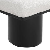 Pavilion Elegant Boucle Fabric Bench - Stylish Art Deco Seating for Entryway, Bedroom & Beyond