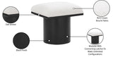 Pavilion Stool - Stylish Art Deco Boucle Fabric Bench with Luxurious Cushion for Any Space