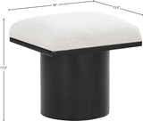 Pavilion Stool - Stylish Art Deco Boucle Fabric Bench with Luxurious Cushion for Any Space