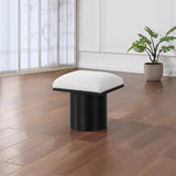 Pavilion Stool - Stylish Art Deco Boucle Fabric Bench with Luxurious Cushion for Any Space