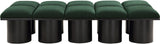 Pavilion Black Boucle Fabric Bench - Stylish Art Deco Seating with Luxurious Cushion and Oak Base