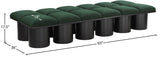 Pavilion Stylish Boucle Fabric Bench - Art Deco Design, Luxurious Cushioning & Versatile Seating Solution