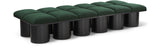Pavilion Stylish Boucle Fabric Bench - Art Deco Design, Luxurious Cushioning & Versatile Seating Solution