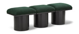 Pavilion Exquisite Black Boucle Fabric Bench - Art Deco Style with Luxurious Comfort & Versatile Design