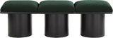 Pavilion Exquisite Black Boucle Fabric Bench - Art Deco Style with Luxurious Comfort & Versatile Design