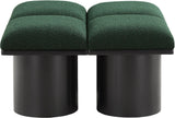 Pavilion Elegant Boucle Fabric Bench – Luxurious Seating with Art Deco Flair for Any Room Decor