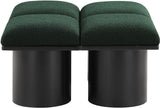 Pavilion Elegant Boucle Fabric Bench – Luxurious Seating with Art Deco Flair for Any Room Decor