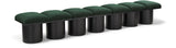 Pavilion Stylish Boucle Fabric Bench - Luxurious Art Deco Design with Plush Cushion Seating