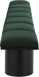 Pavilion Stylish Boucle Fabric Bench - Luxurious Art Deco Design with Plush Cushion Seating
