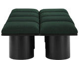 Pavilion Elegant Boucle Fabric Bench - Stylish Art Deco Seating for Entryway, Bedroom & Beyond