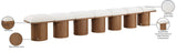 Pavilion Cream Boucle Fabric Bench - Luxurious Art Deco Seating with Oak Veneer and Cushion Comfort