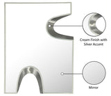 Soleil Mirror - Unique Puzzle-Shaped Art Deco Design with Glamorous Black and Silver Accents