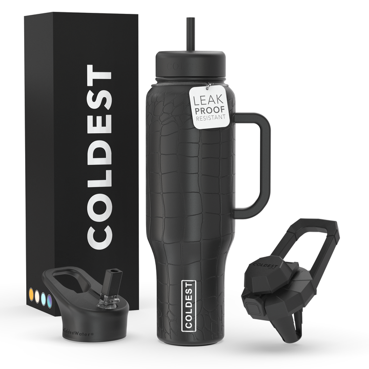 Limitless Water Bottle Black Croc