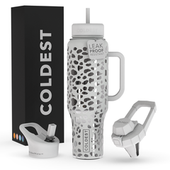 Limitless Water Bottle Silver Leopard