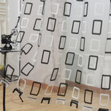 Prague - Sheer Curtain Panel - Black