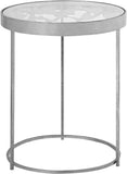 Butterfly Glass End Table with Stunning Gold Foil Design and Metal Butterfly Accents for Stylish Spaces
