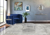 Butterfly Glass Console Table with Stunning Gold Foil Butterflies - Contemporary Accent Table Design