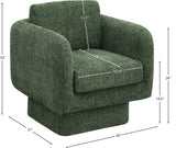 Alessandra Swivel Accent Chair - Overstuffed Comfort with Contemporary Design for Stylish Spaces