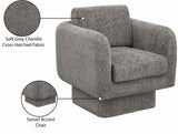 Alessandra Swivel Accent Chair - Overstuffed Comfort with Contemporary Design for Stylish Spaces