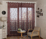 Madrid - Sheer Curtain Panel Burgundy