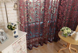 Madrid - Sheer Curtain Panel Burgundy