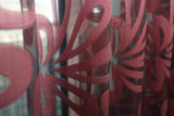 Madrid - Sheer Curtain Panel Burgundy