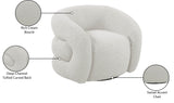 Roxbury Swivel Accent Chair – Modern Comfort with Deep Channel Tufting for Your Stylish Space