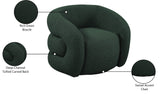 Roxbury Swivel Accent Chair – Modern Comfort with Deep Channel Tufting for Your Stylish Space