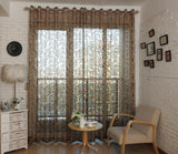 Barcelona - Sheer Curtain Panel - Dark Khaki